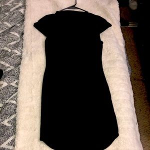 Black mini dress
